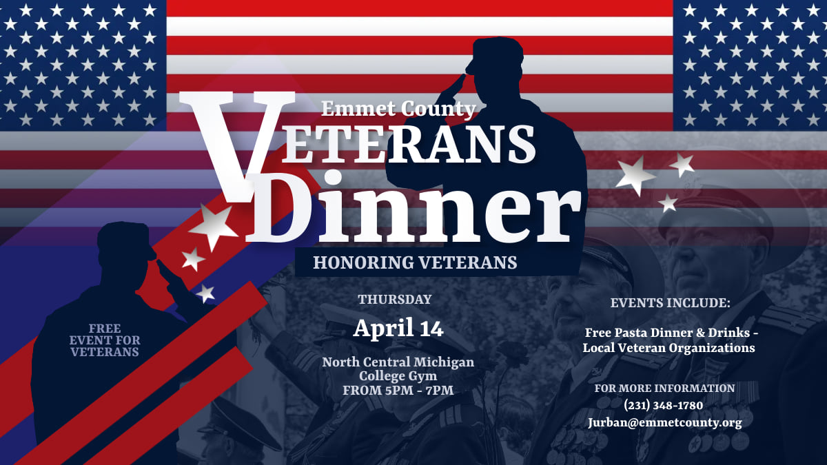 Emmet County Veteran Dinner April 14