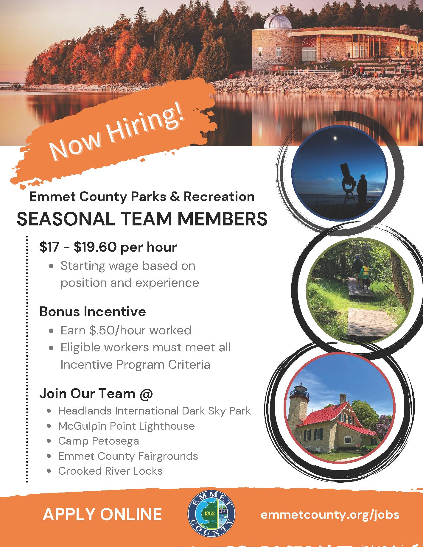 seasonal hiring banner